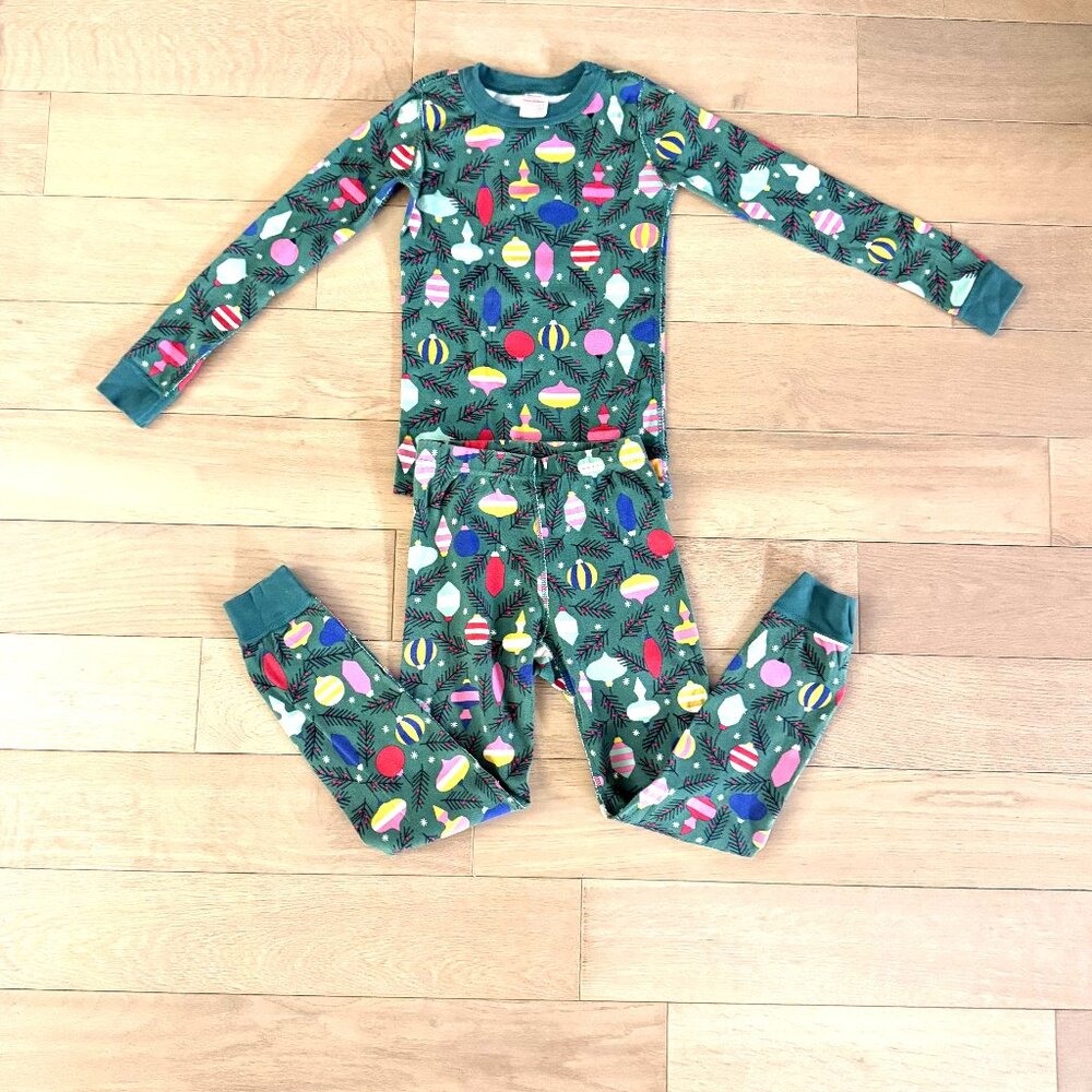 Hanna Andersson Holiday Christmas Pajamas, 2 Piece Set, Size 130 US 8